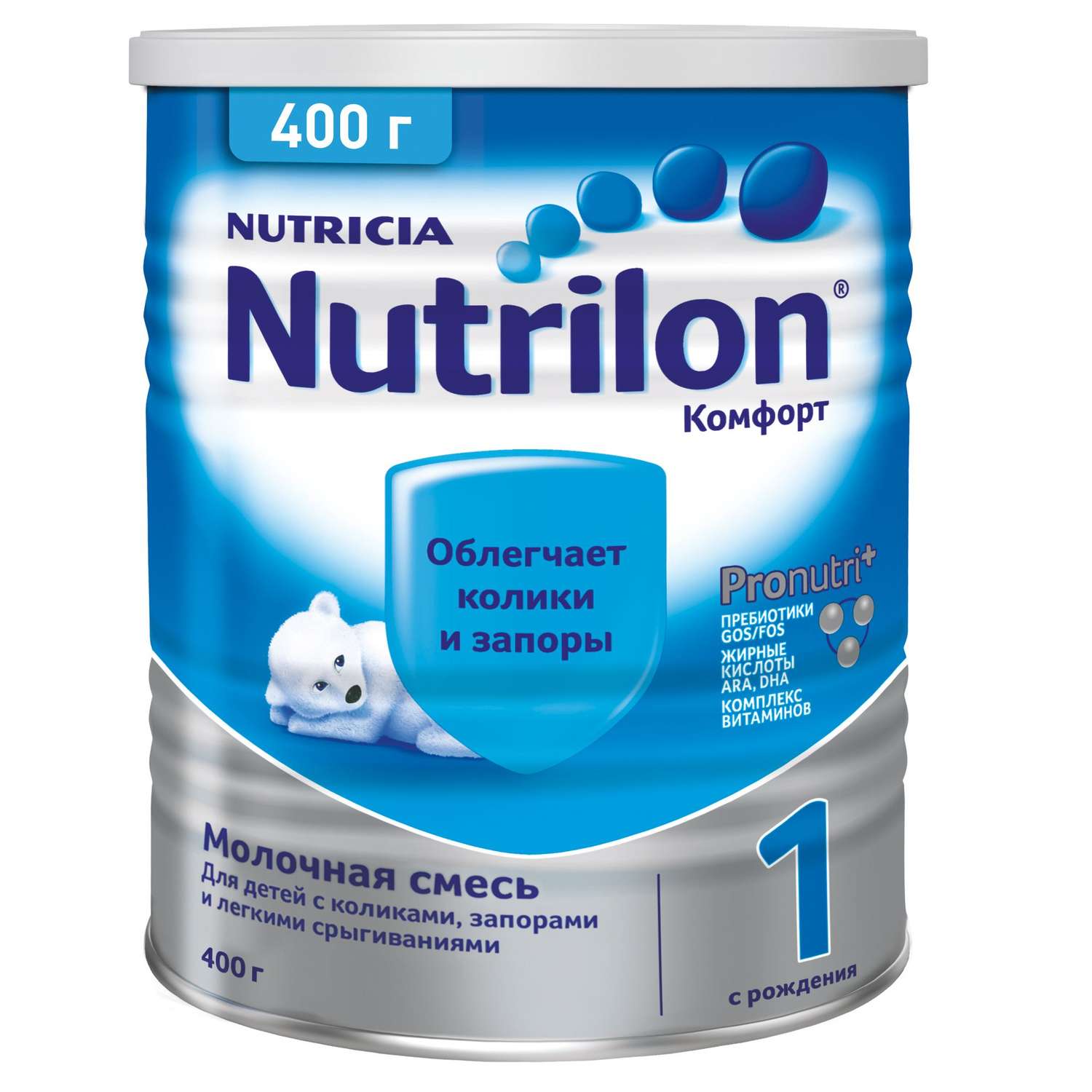 Смесь молочная Nutrilon Комфорт 1 400г с 0 месяцев купить по цене 1079 в  интернет-магазине Детский мир