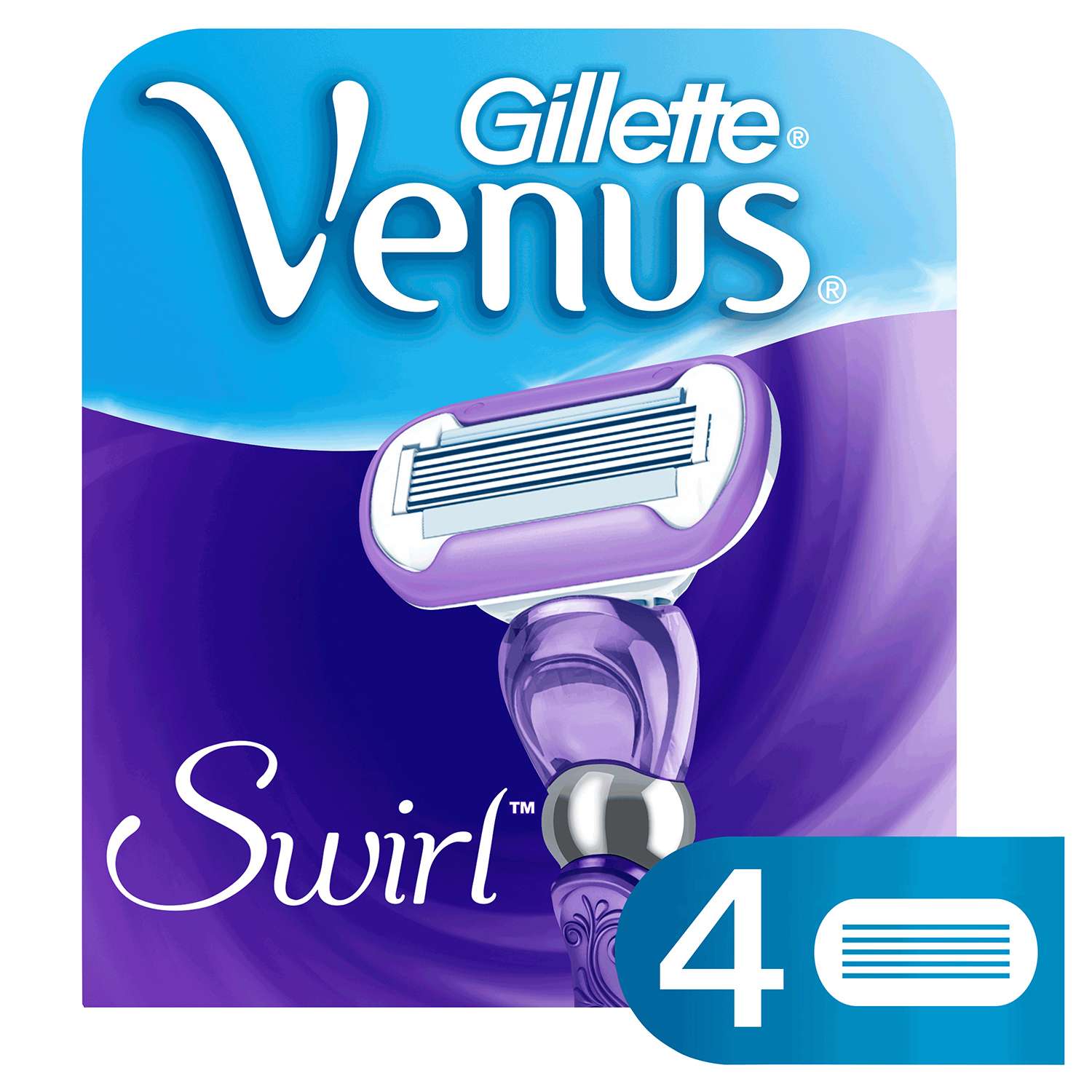 Cменные кассеты для бритья Venus Gillette Swirl 4 шт - фото 3