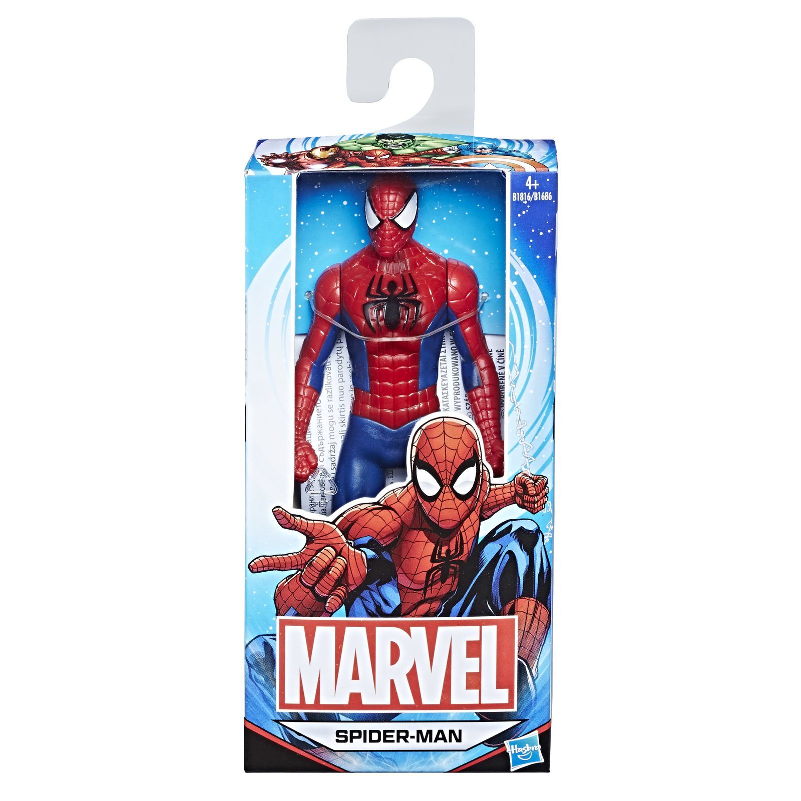 Фигурка Человек-Паук (Spider-man) (Marvel) Человек-Паук B1816EU4 купить по  цене 99 ₽ в интернет-магазине Детский мир