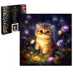 Алмазная мозаика ФЕНИКС+ Котёнок в цветах