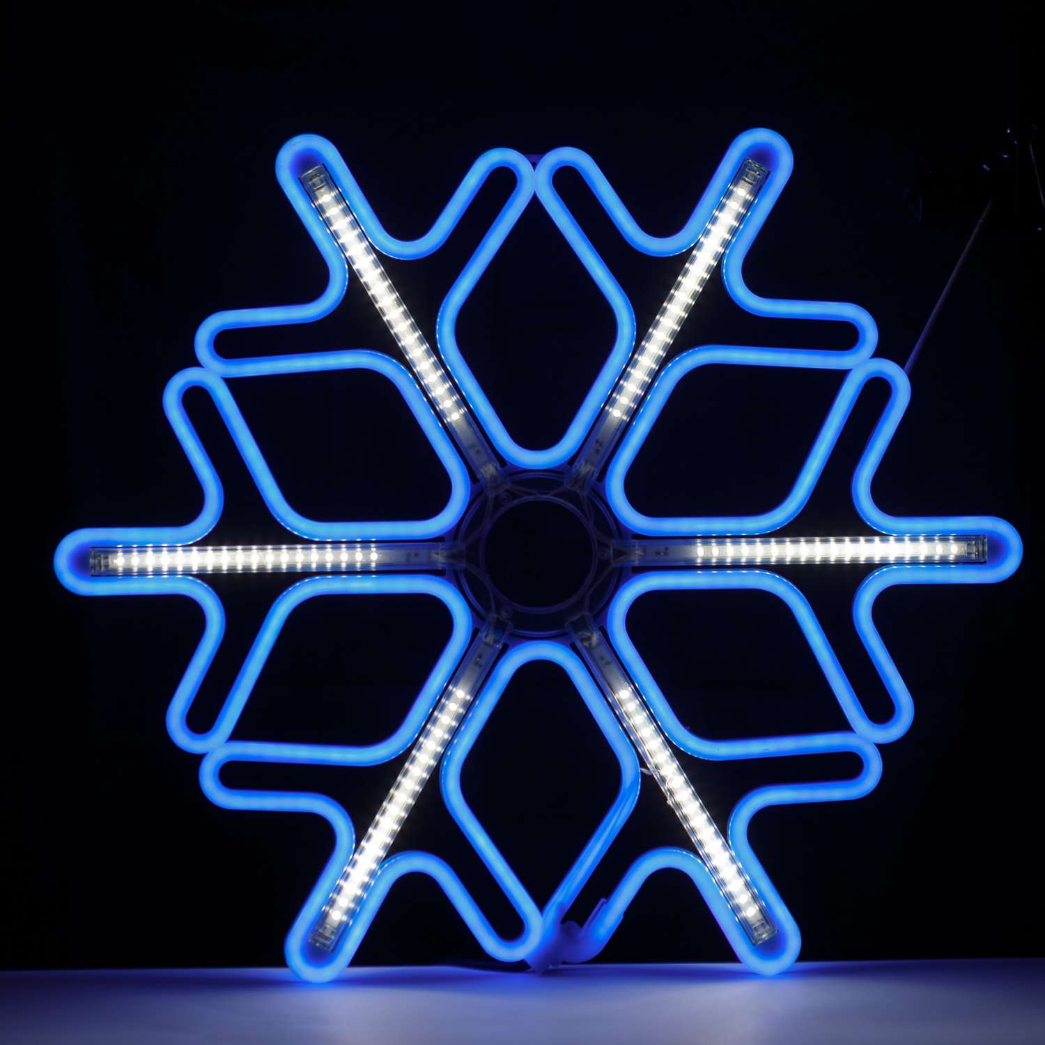 Фигура светодиодная BABY STYLE Снежинка синий 60 см - фото 2