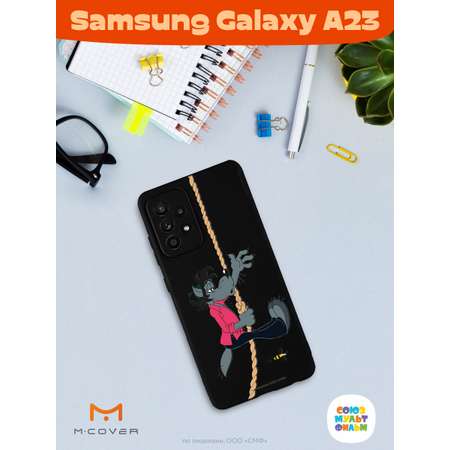 Силиконовый чехол Mcover для смартфона Samsung A23 Союзмультфильм Полет волка