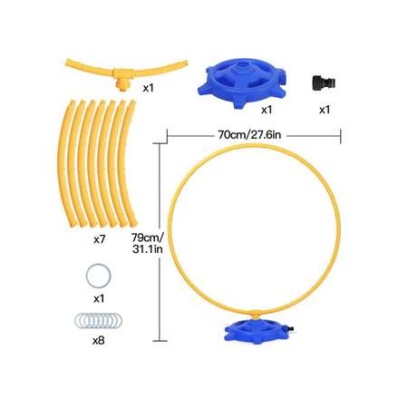 Игровой набор для бассейна BAZUMI Набор с системой разбрызгивания воды