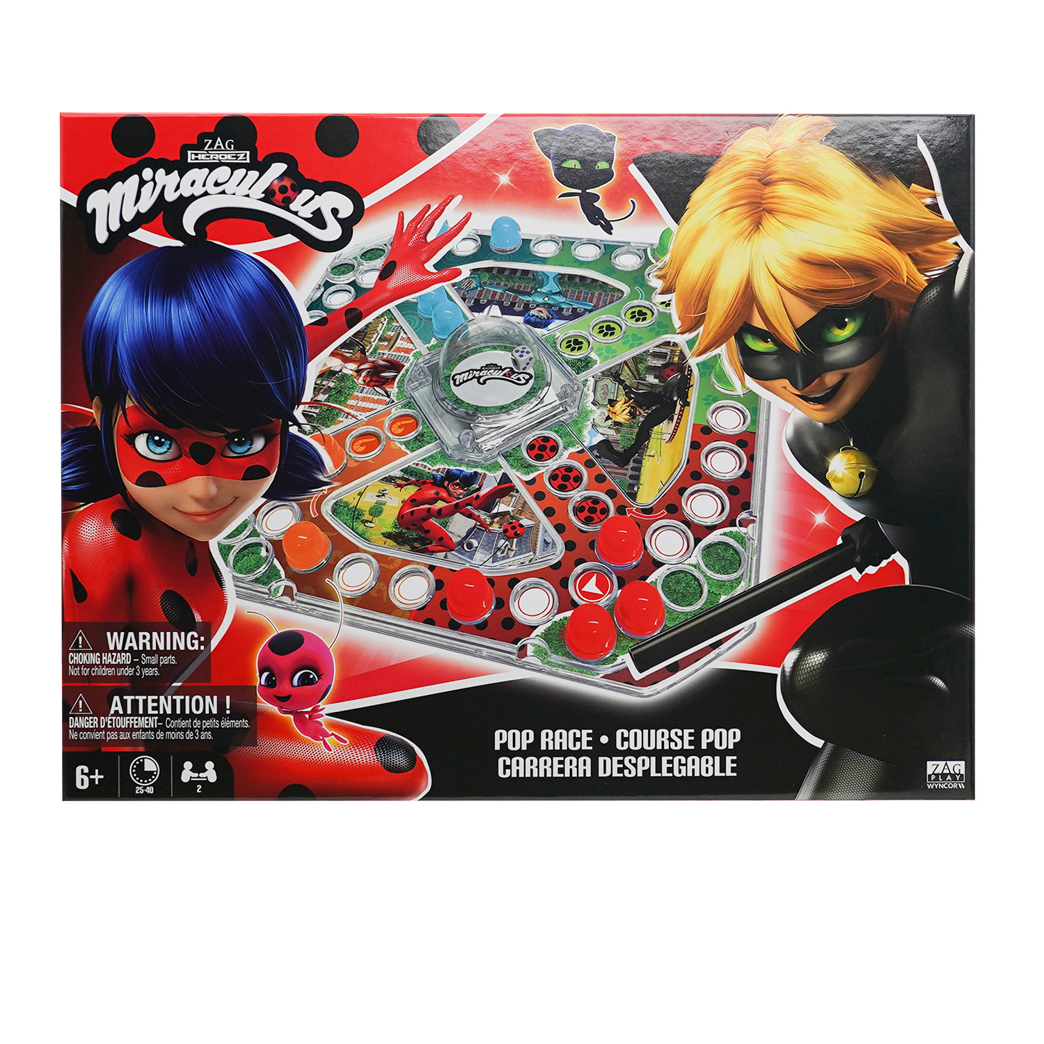 Игра настольная Miraculous Леди Баг и Супер-Кот Гонка в Париже M15012 - фото 2