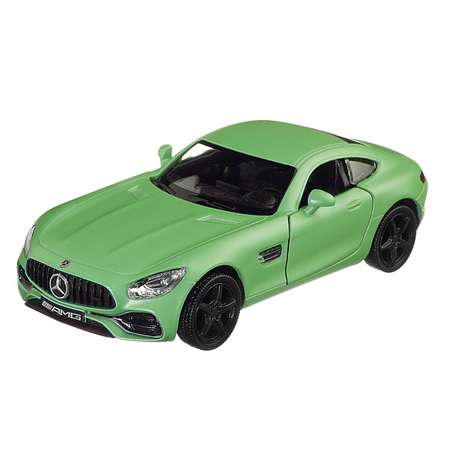 Машина металлическая Uni-Fortune Mercedes Benz 2018 зеленый матовый цвет двери открываются