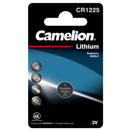 Батарейки 1 шт Camelion CR1225-BP1