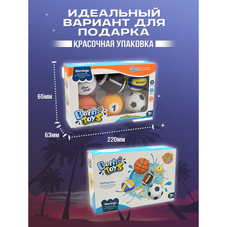 Игрушки для ванной ШИШки-маШИШки Светящиеся мячики