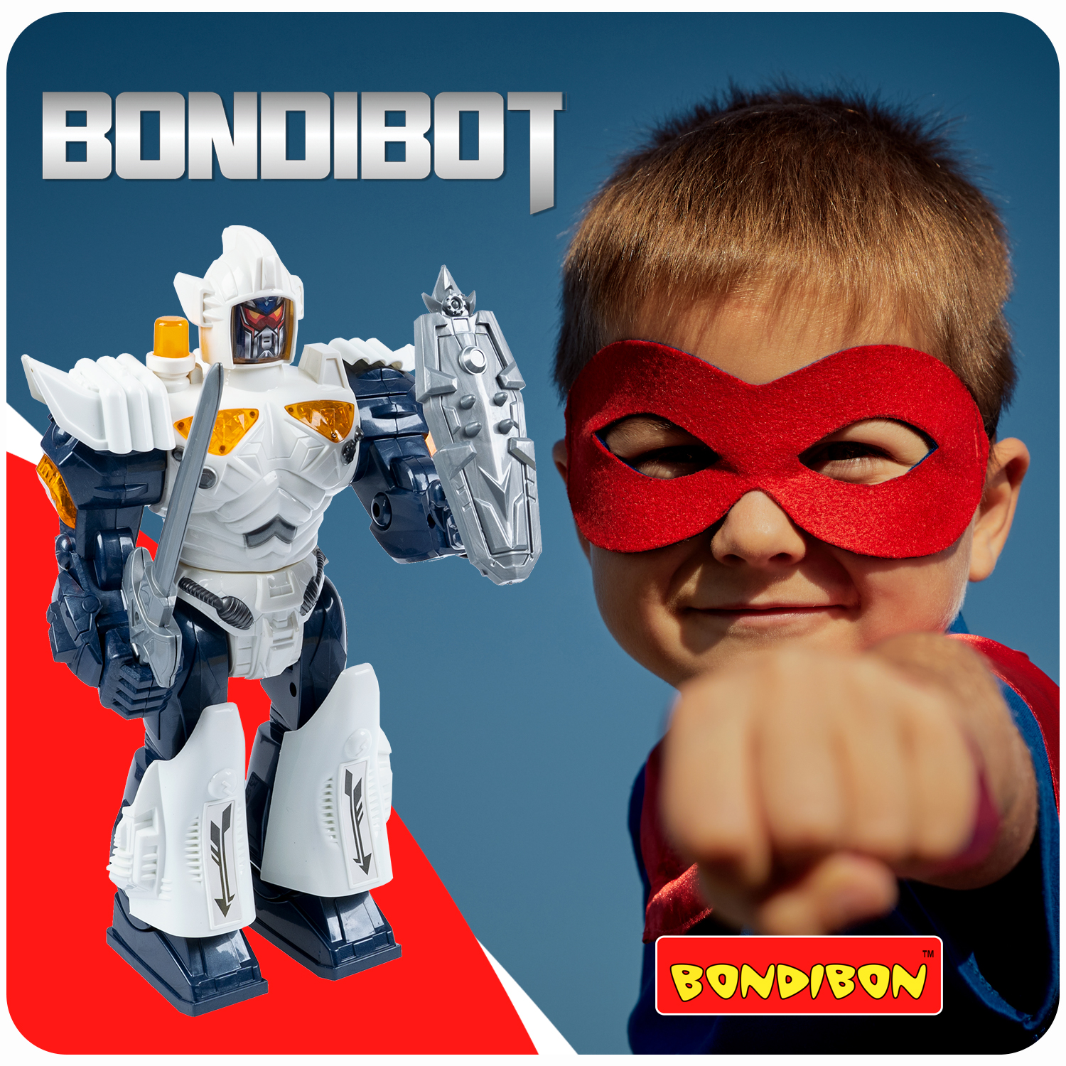 Робот Bondibon BONDIBOT Войны миров со свето-звуковыми эффектами - фото 11