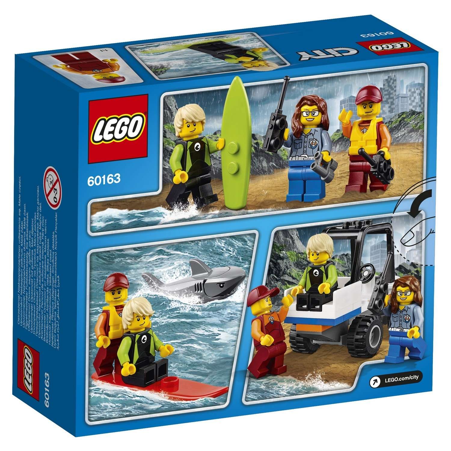 Конструктор LEGO City Coast Guard Набор для начинающих «Береговая охрана» (60163) - фото 3