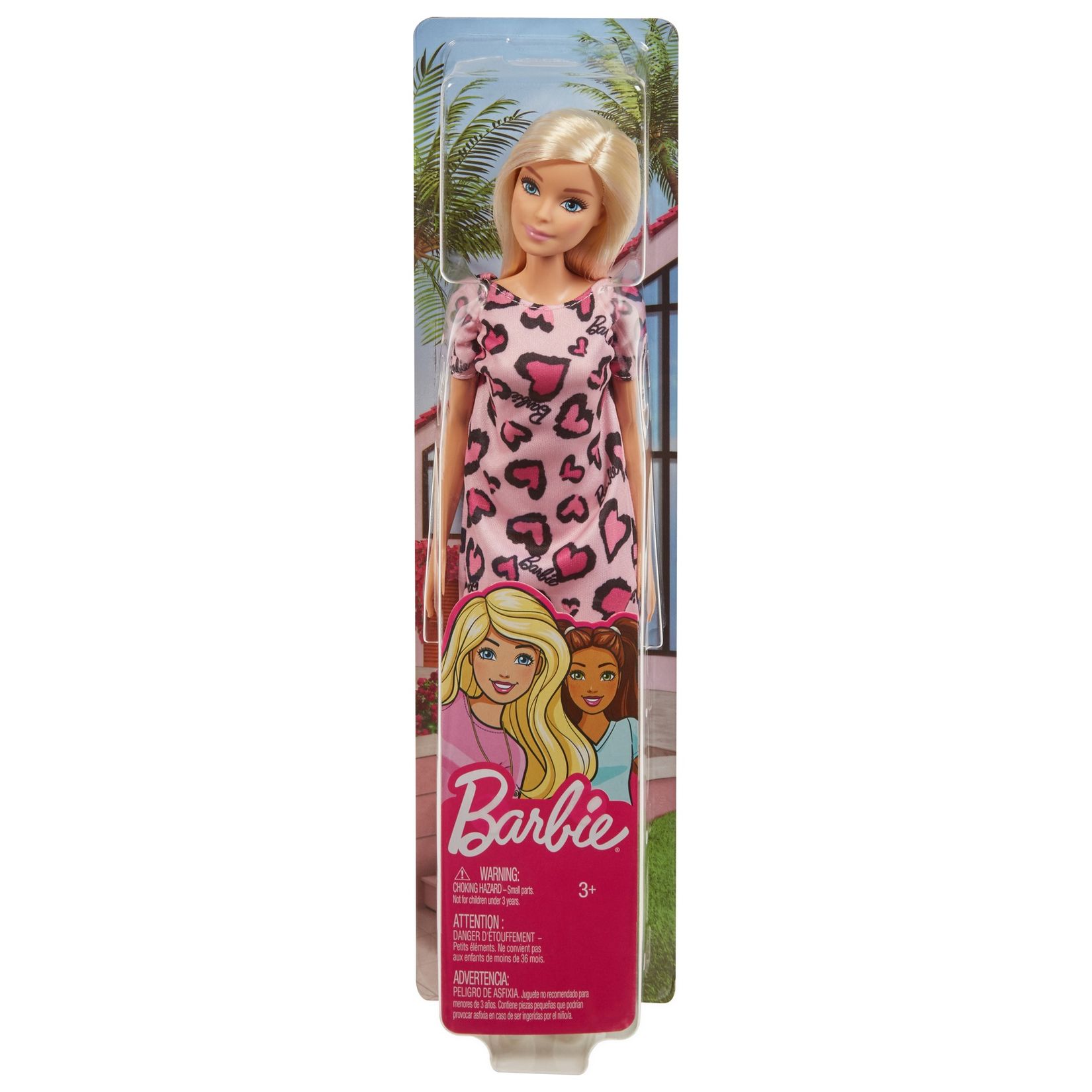 Кукла Barbie Игра с модой в розовом платье GHW45 купить по цене 349 ₽ в  интернет-магазине Детский мир