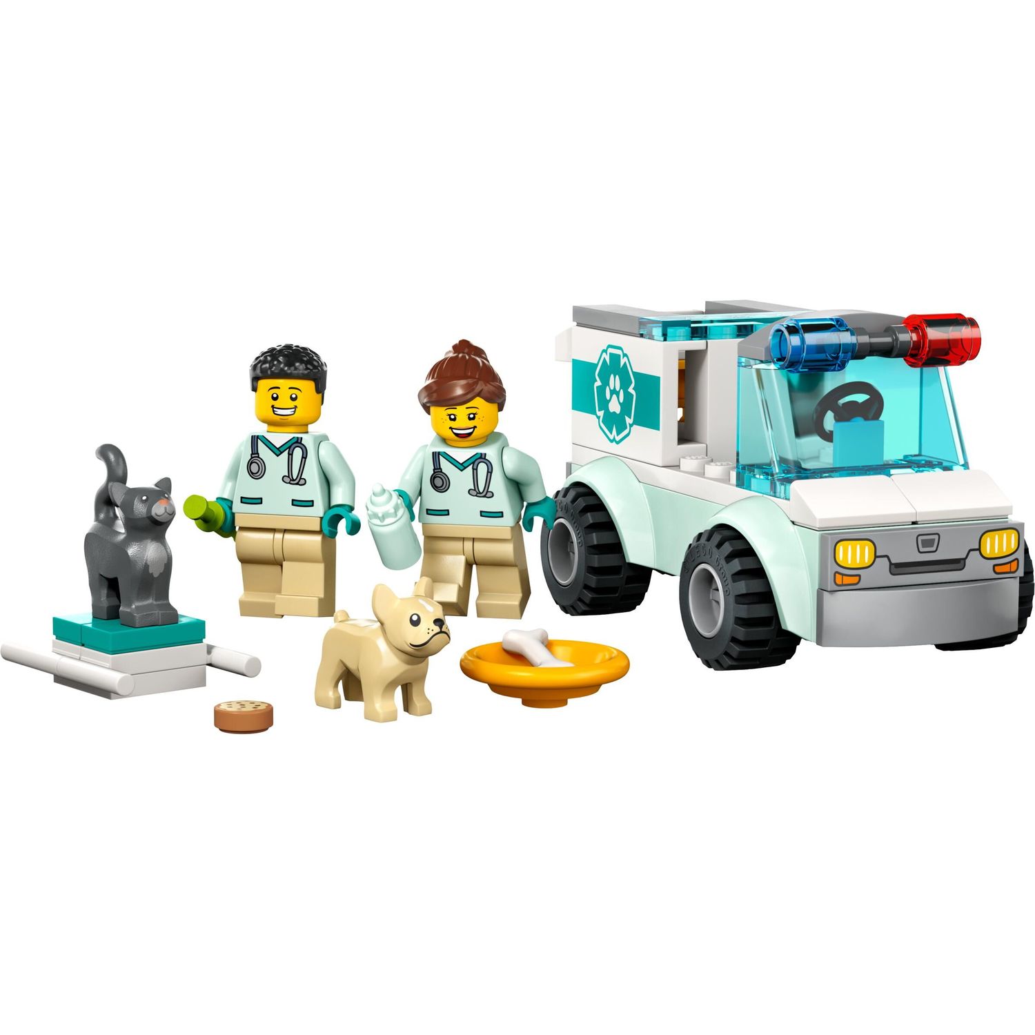 Конструктор LEGO Спасательный фургон ветеринара 60382 - фото 1