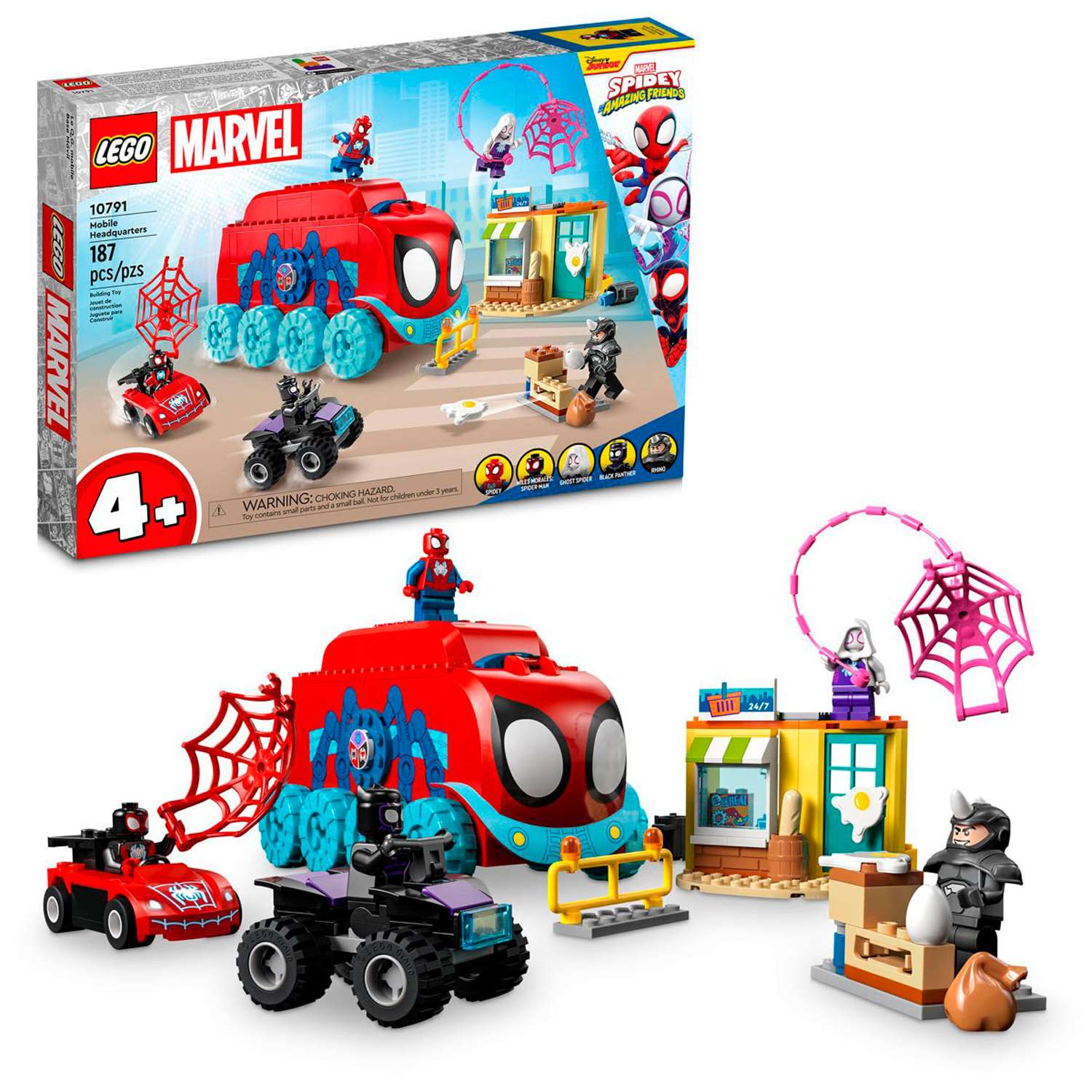 Конструктор детский LEGO Marvel Грузовик команды Человека-паука 10791 - фото 1