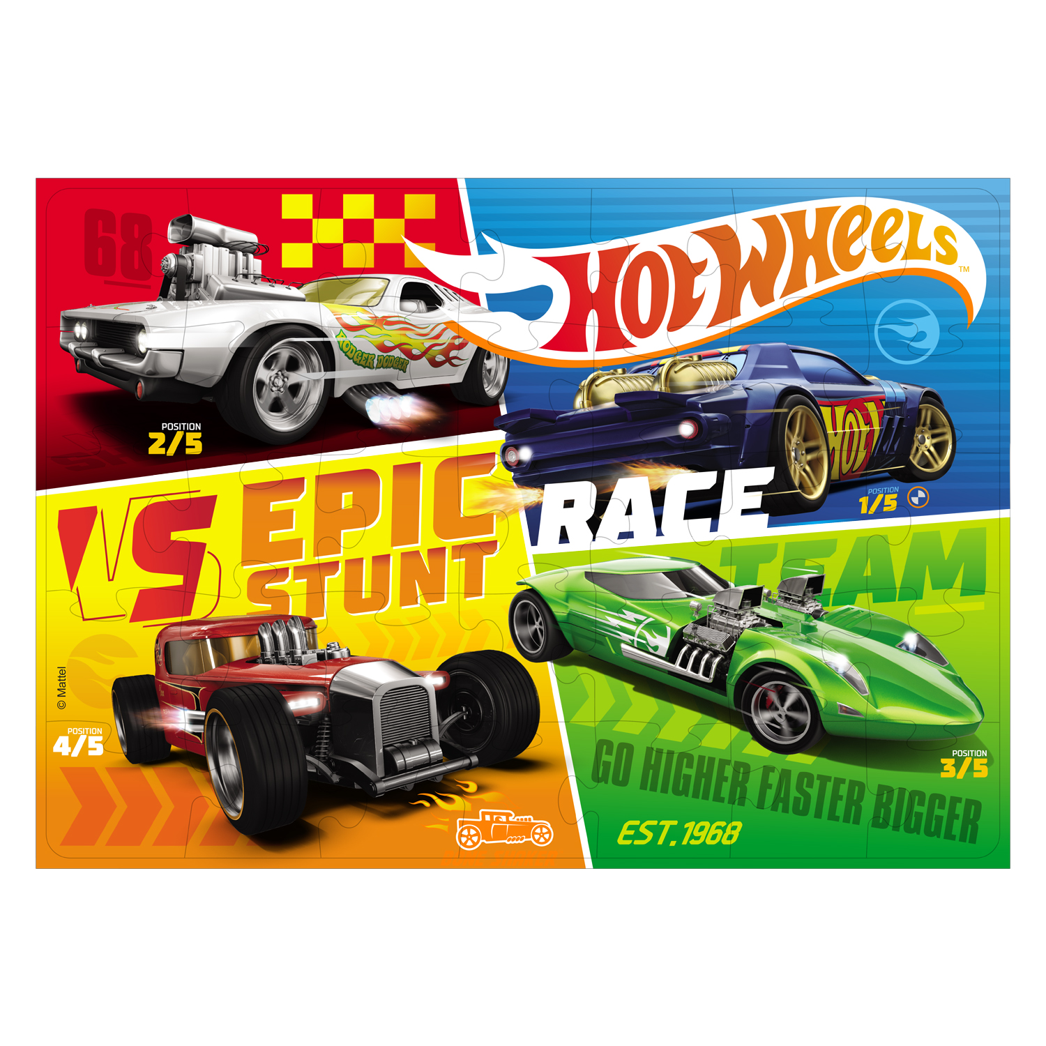 Пазл ORIGAMI Hot Wheels гиганты 35элементов в ассортименте 05857 - фото 6