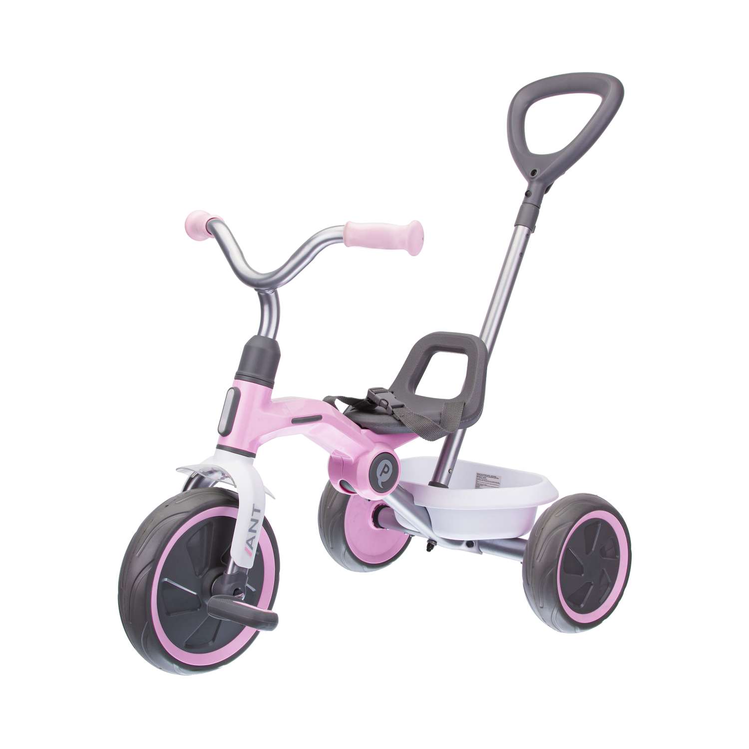 Велосипед трехколесный Q-Play розовый - фото 1