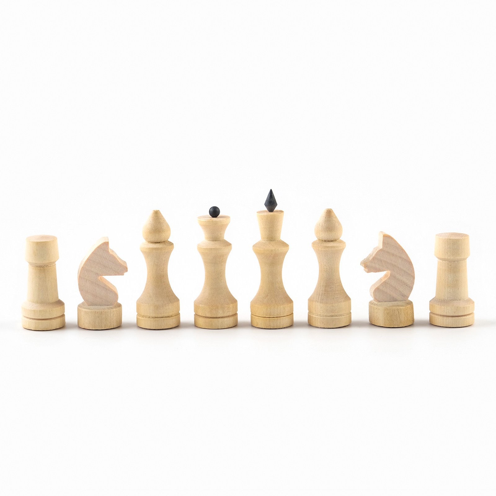 Шахматные фигуры Sima-Land обиходные король h 7 см d 2 4 см пешка h 4 4 см d 2 4 см - фото 9