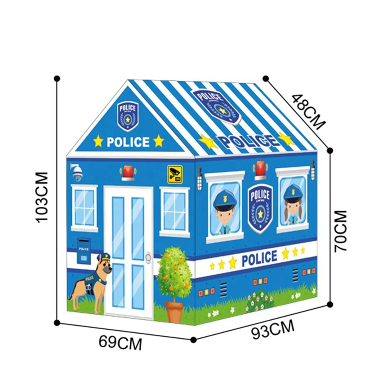 Игровая палатка-домик MINI-TOYS Полицейский участок «Police house» - фото 5