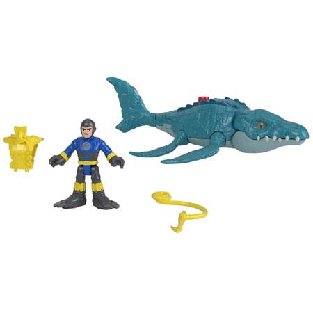 Фигурка IMAGINEXT Jurassic World Мозазавр и Водолаз FMX91