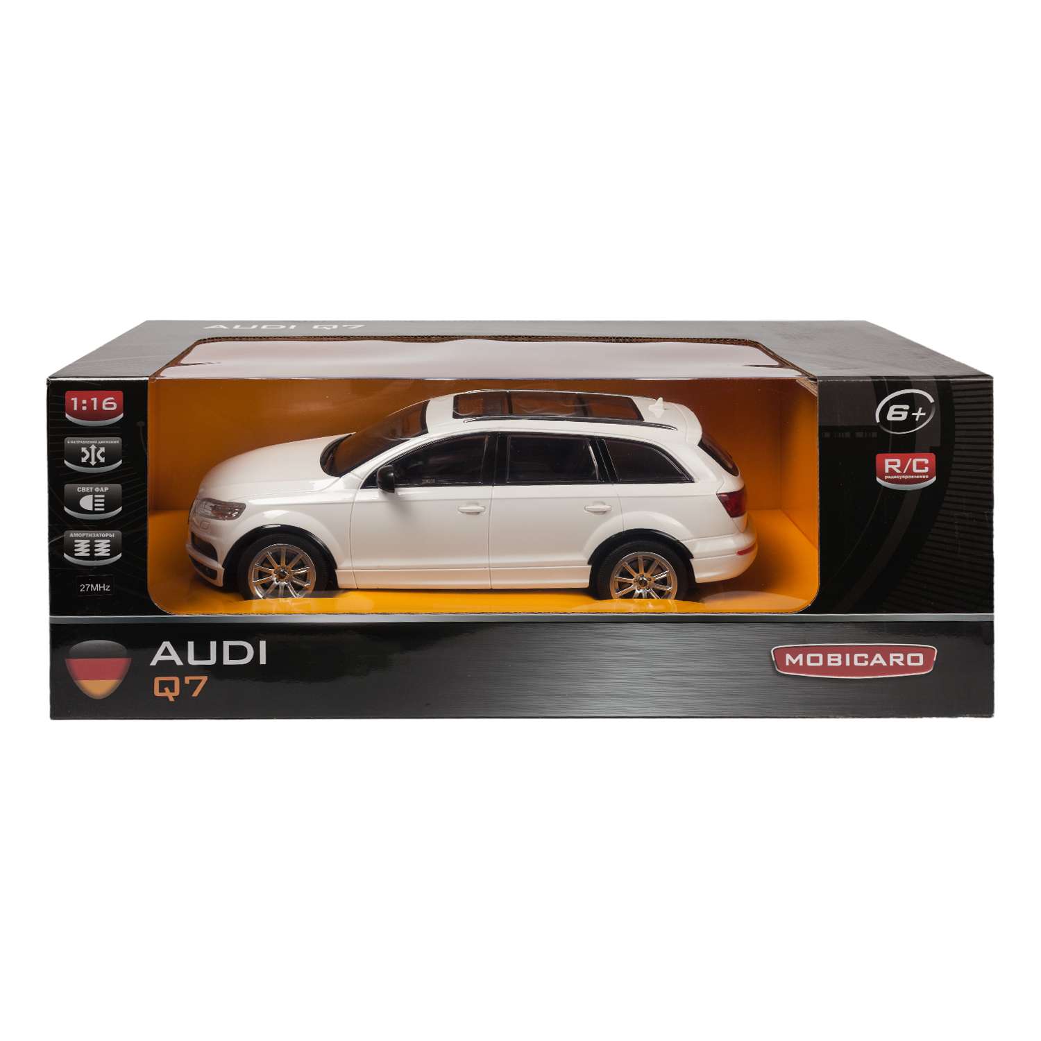 Машинка на радиоуправлении Mobicaro Audi Q7 1:16 Белая - фото 3