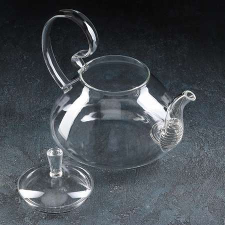 Чайник MAGISTRO стеклянный заварочный с металлическим ситом «Элегия» 1 л