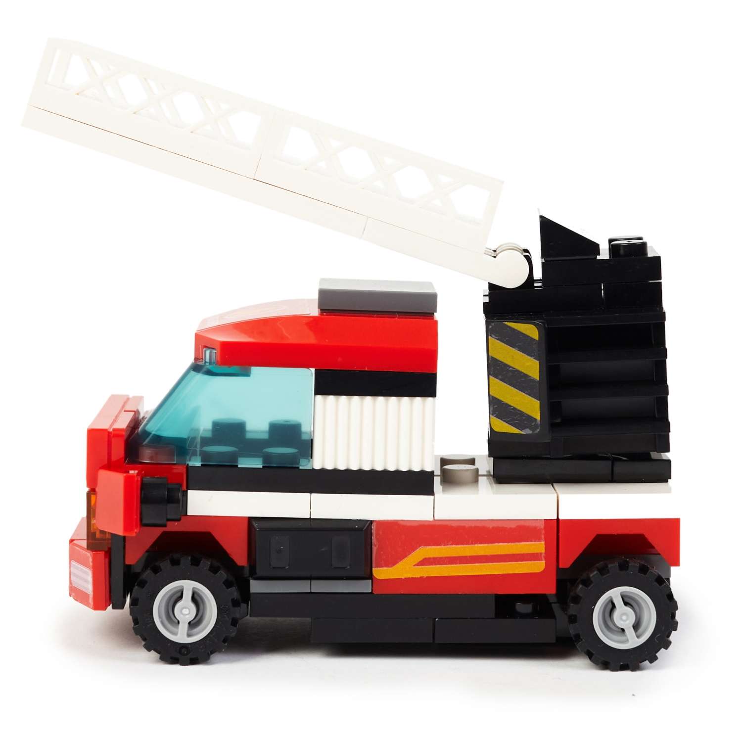 Конструктор Wise block Машина пожарная инерционная 89деталей 40451 - фото 4