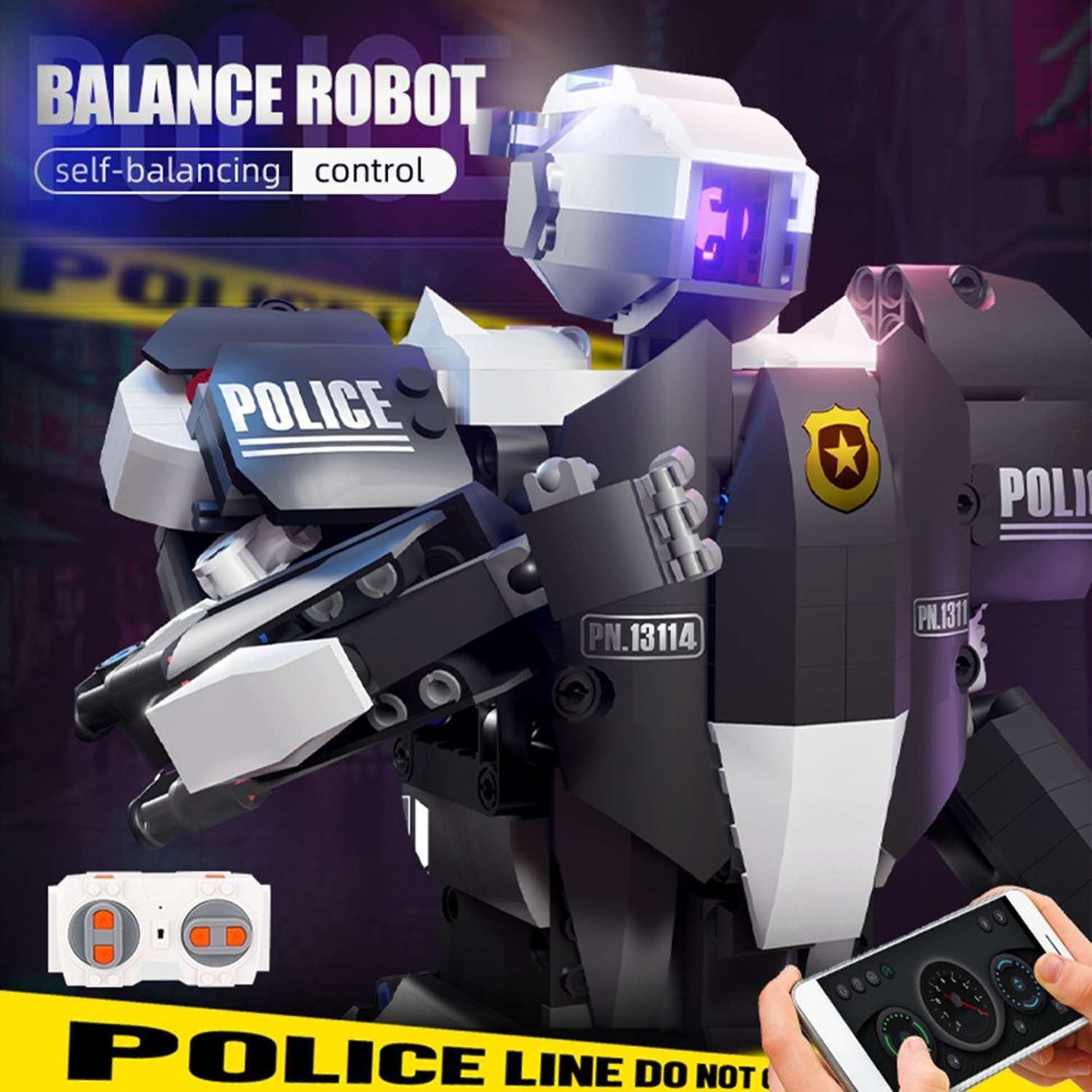 Конструктор Mould King Робот-полицейский с ДУ 495 деталей - фото 2