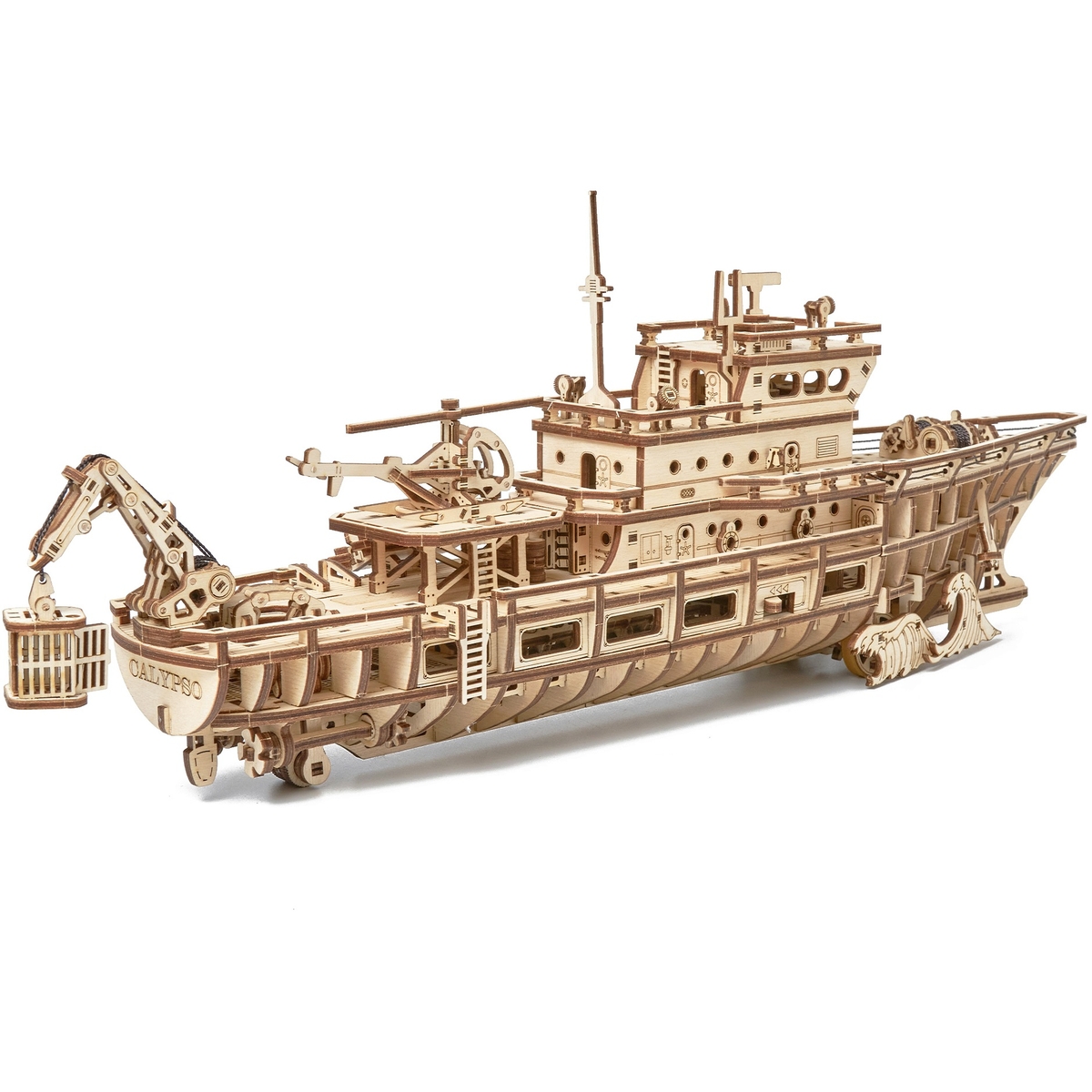 Сборная модель Wood Trick Исследовательская Яхта. Корабль - фото 12