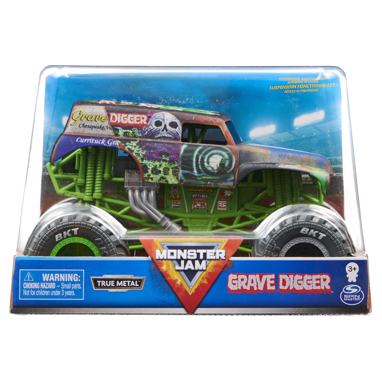 Машинка Monster Jam 1:24 Grave Digger 6060893 купить по цене 299 ₽ в  интернет-магазине Детский мир