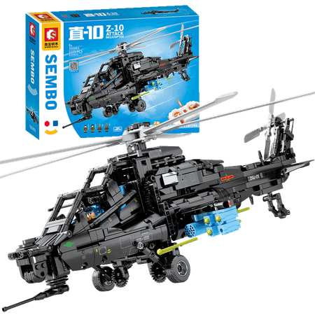 Конструктор Sembo Block боевой вертолет 705993