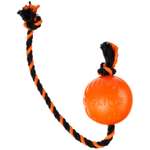 Игрушка для собак Doglike Мяч с канатом малый Оранжевый