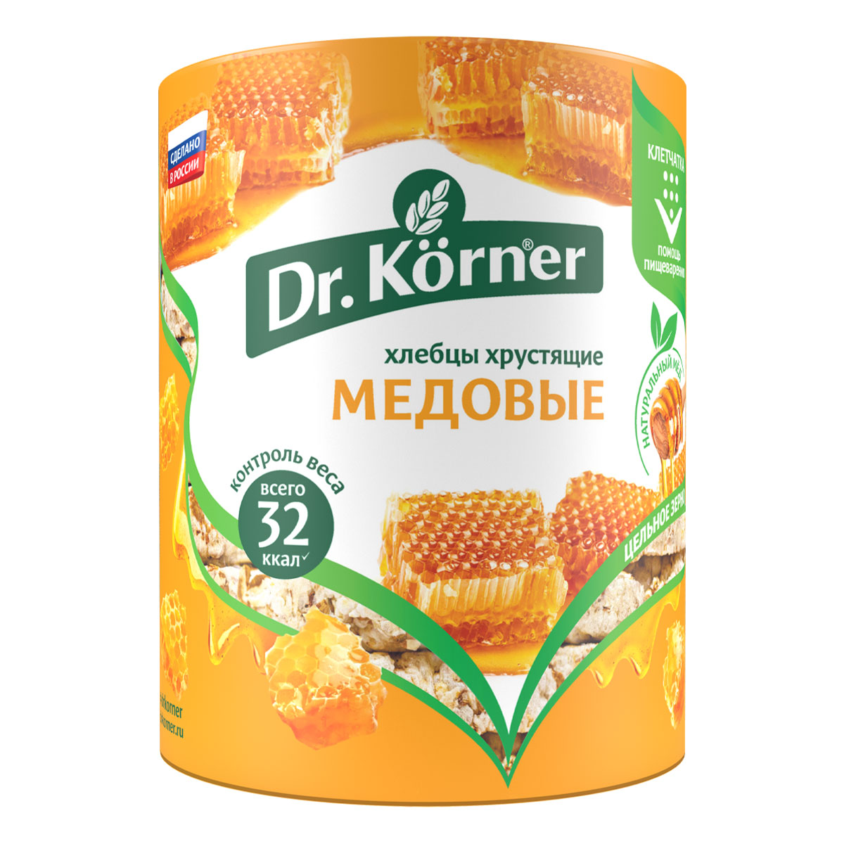 Хлебцы DrKorner Злаковый коктейль медовый 10 шт. по 100 гр. - фото 2