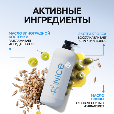 Шампунь NICE by Septivit Для глубокой очистки PRO LINE 1л