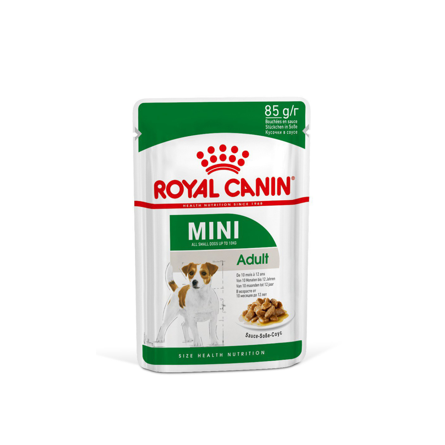 Корм для собак ROYAL CANIN Adult мелких размеров от 10 месяцев кусочки в соусе пауч 85г - фото 2