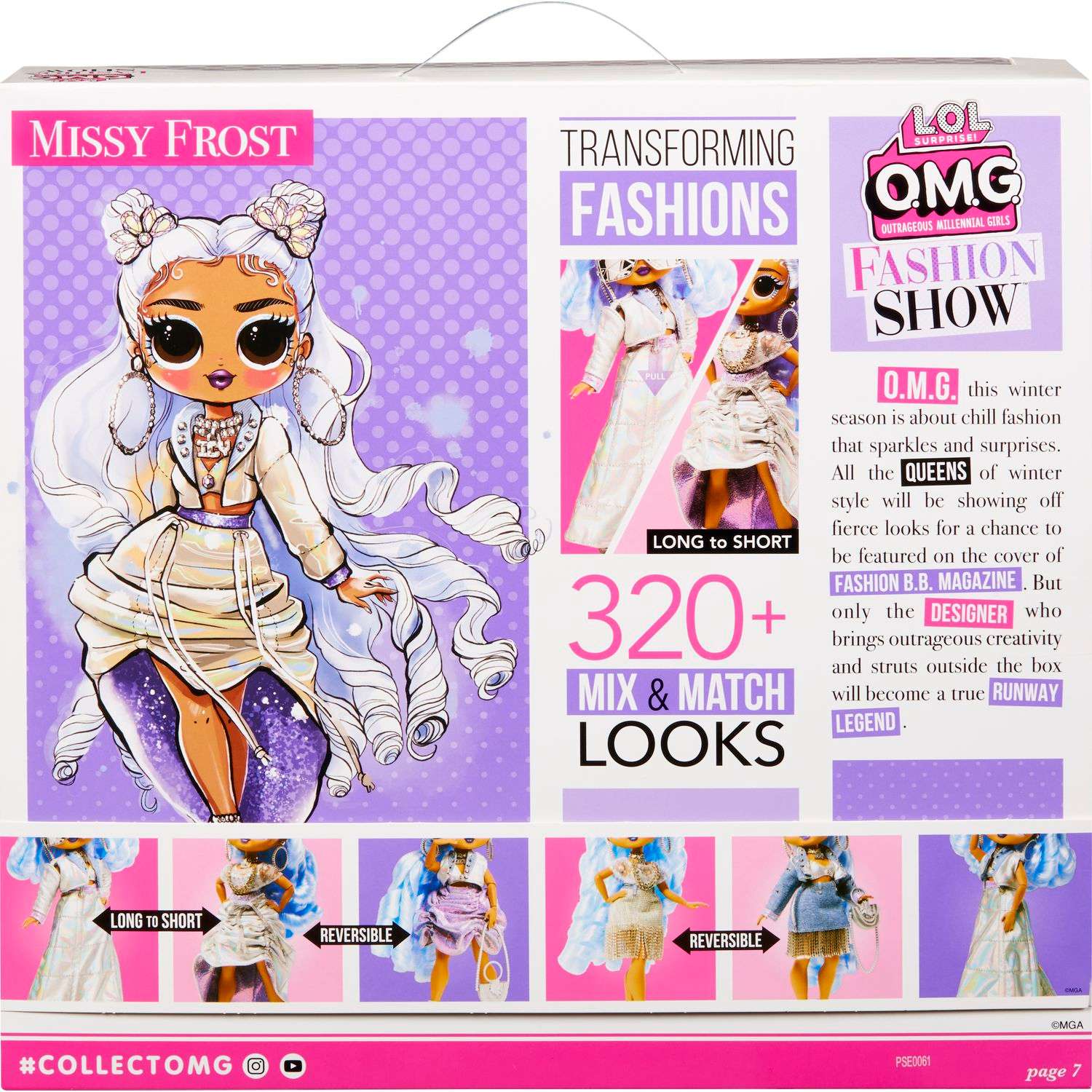 Кукла L.O.L. Surprise OMG Fashion Show Missy Frost 584315EUC - фото 6