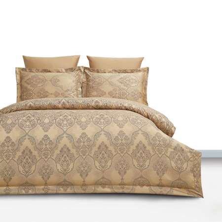 Постельное белье Arya Home Collection 2 спальное 4 наволочки евро простынь Бамбук Tencel 200X220 Connor