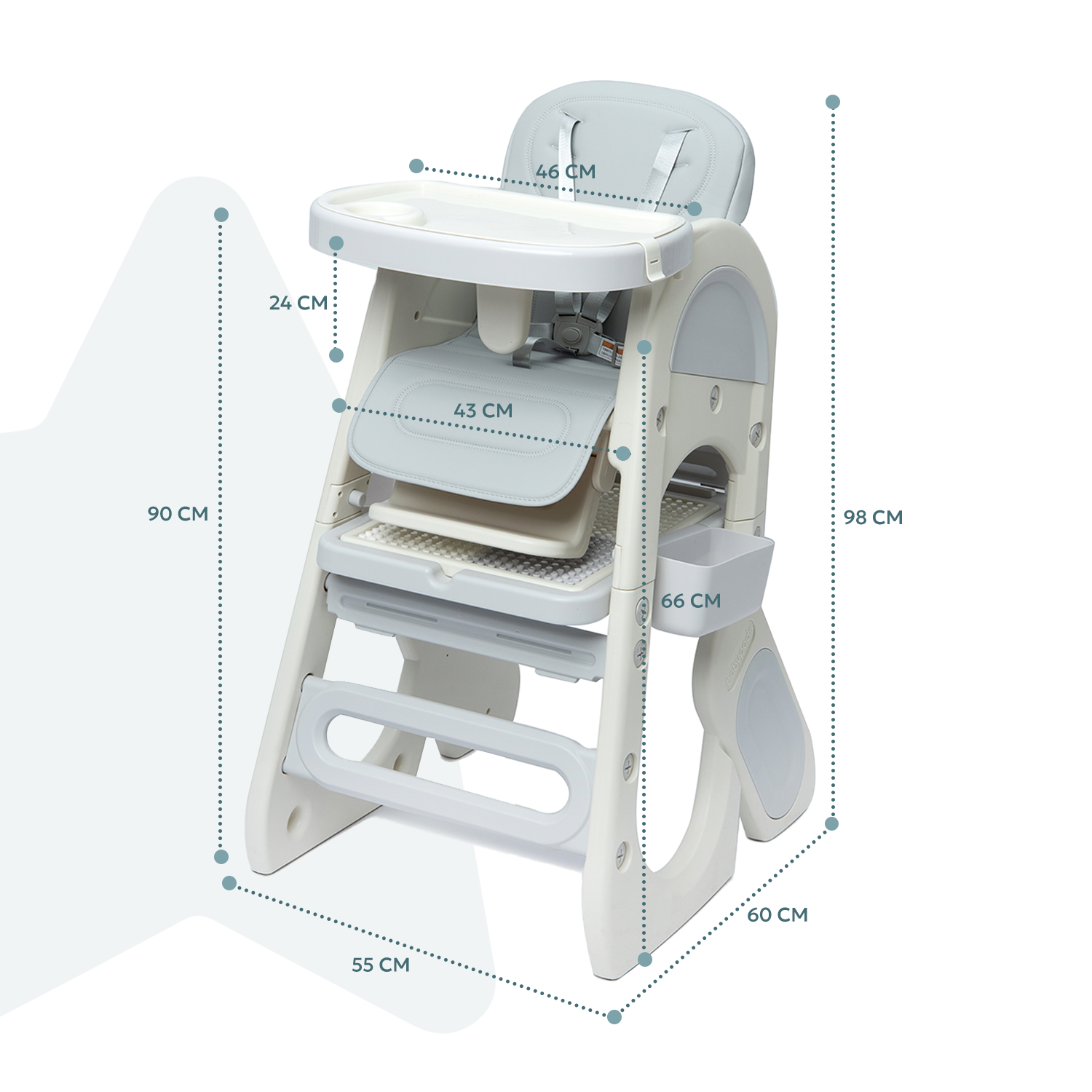 Стульчик для кормления Babyton Grow n Play LZ-DC001 - фото 3