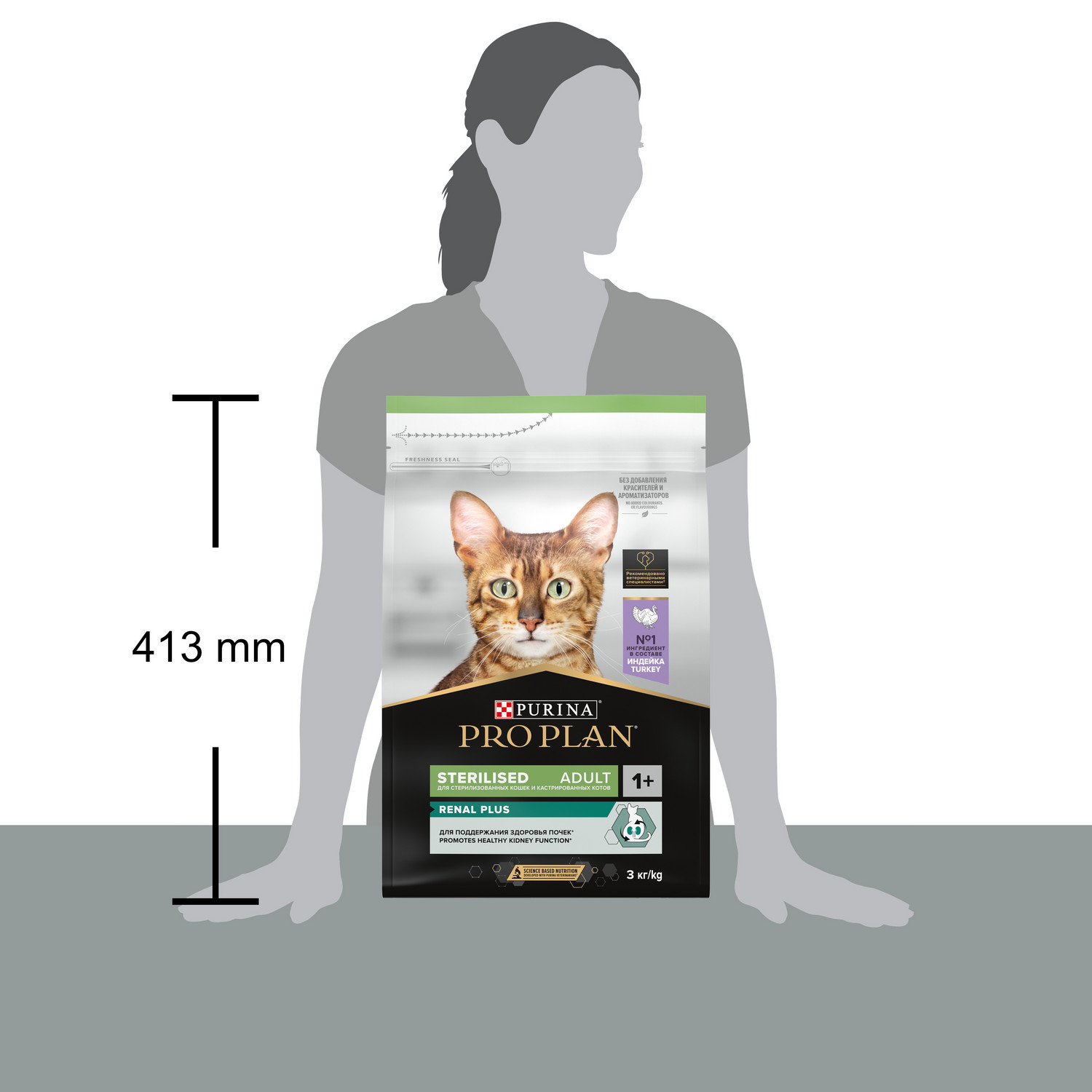 Корм сухой для кошек PRO PLAN 3кг с индейкой при стерилизации и кастрации - фото 16