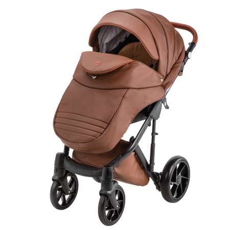 Коляска 3в1 BeBe-mobile Marconi 100% кожа BE4 Шоколадная кожа+Шоколадная перфорированная кожа