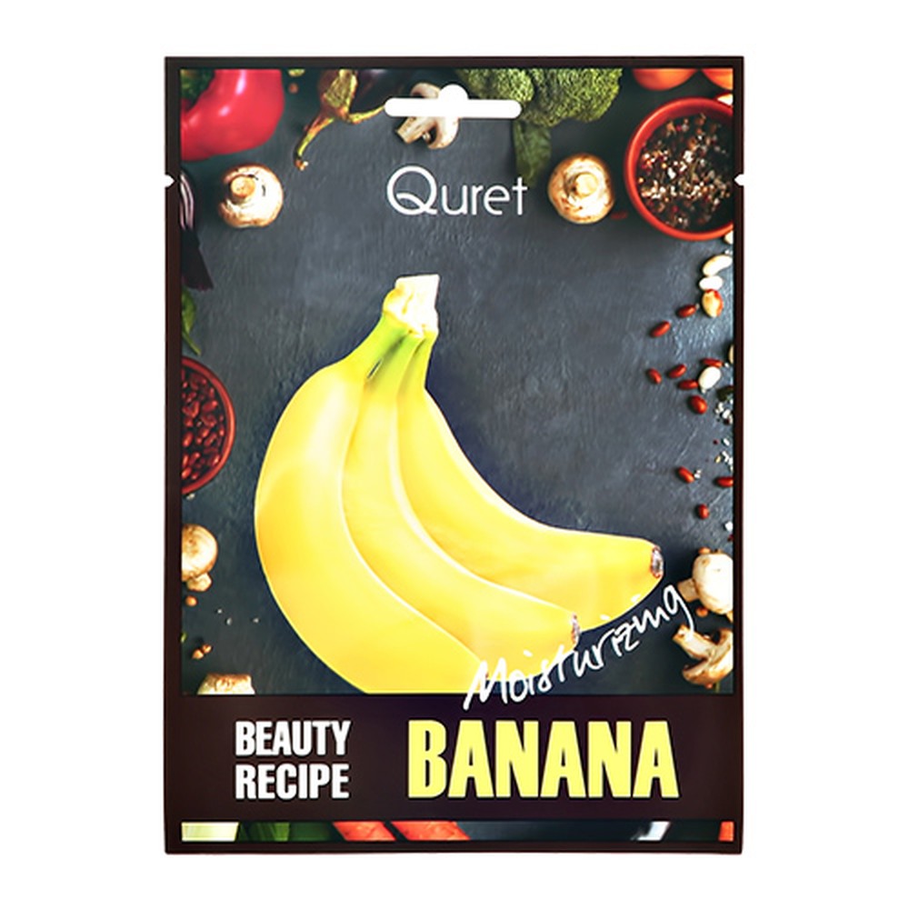 Маска тканевая Quret Beauty recipe с экстрактом банана (увлажняющая) 25 г - фото 1