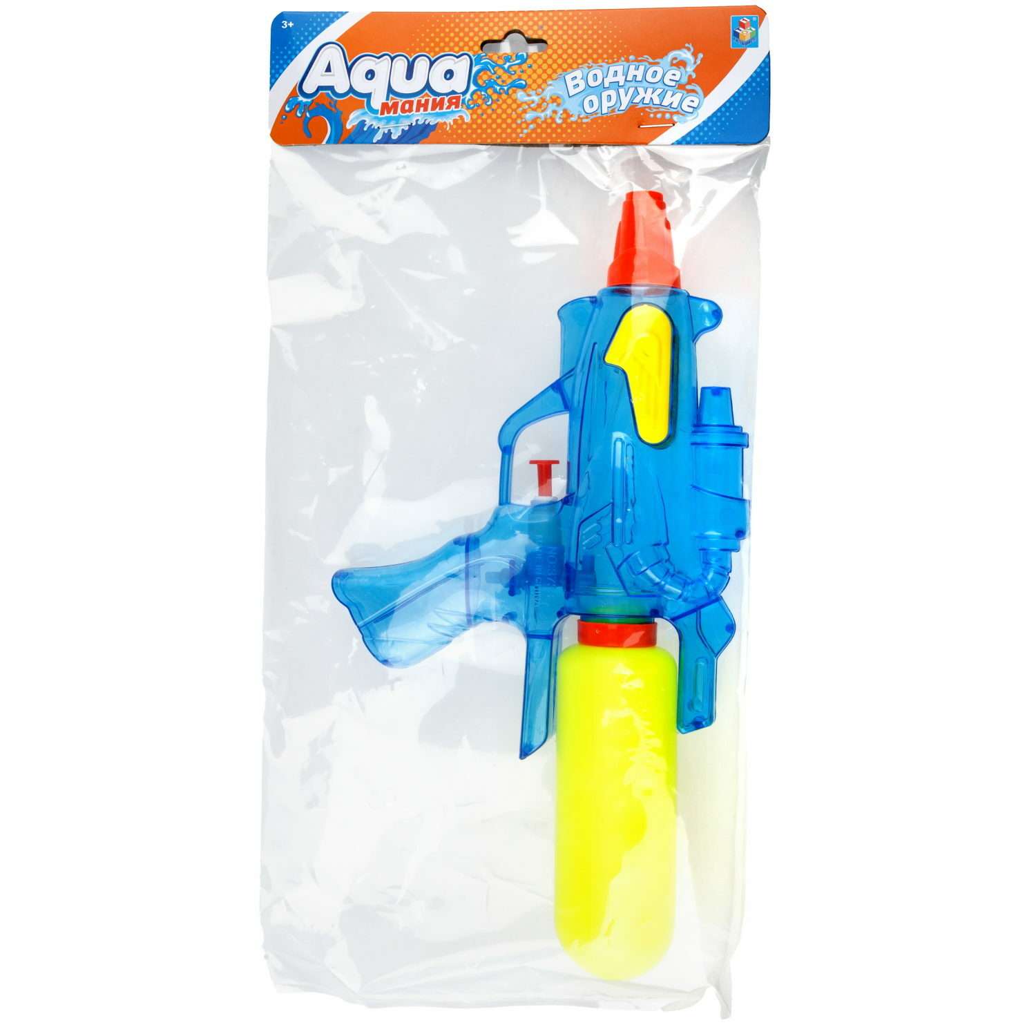 Водяной пистолет Аквамания 1TOY детское игрушечное оружие для мальчиков и девочек игрушки для улицы и ванны голубой - фото 6