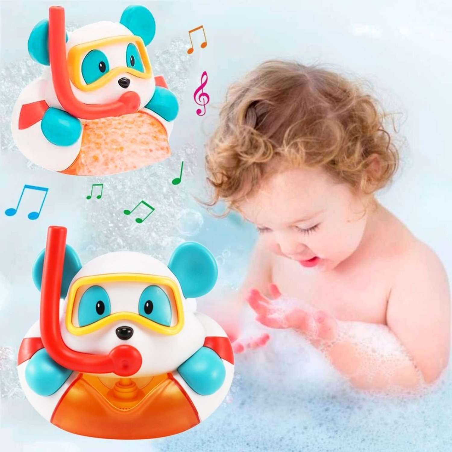 Игрушка для ванной BalaToys Медведь Bubble Bear - фото 5