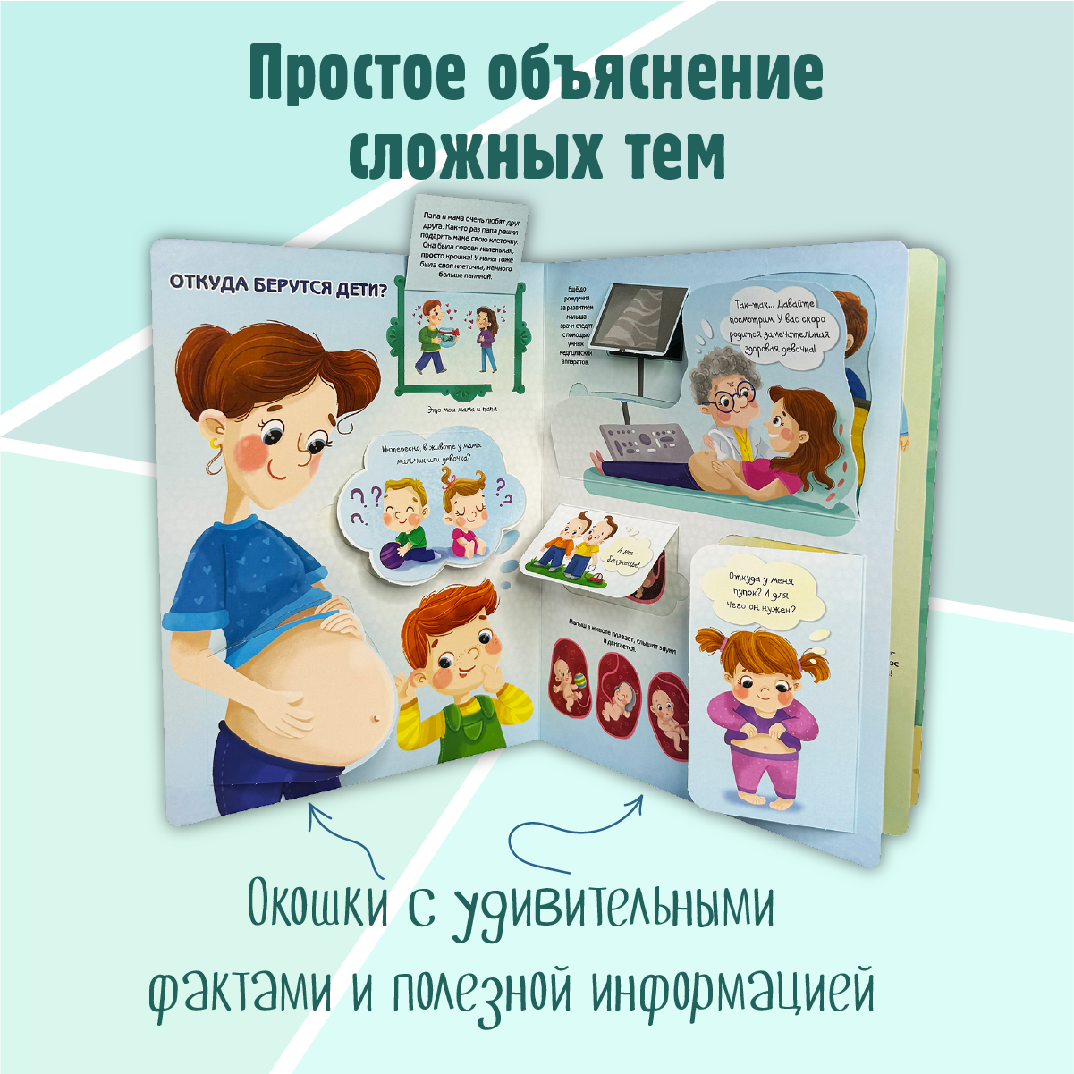 Энциклопедия с окошками BimBiMon книга детская - фото 3