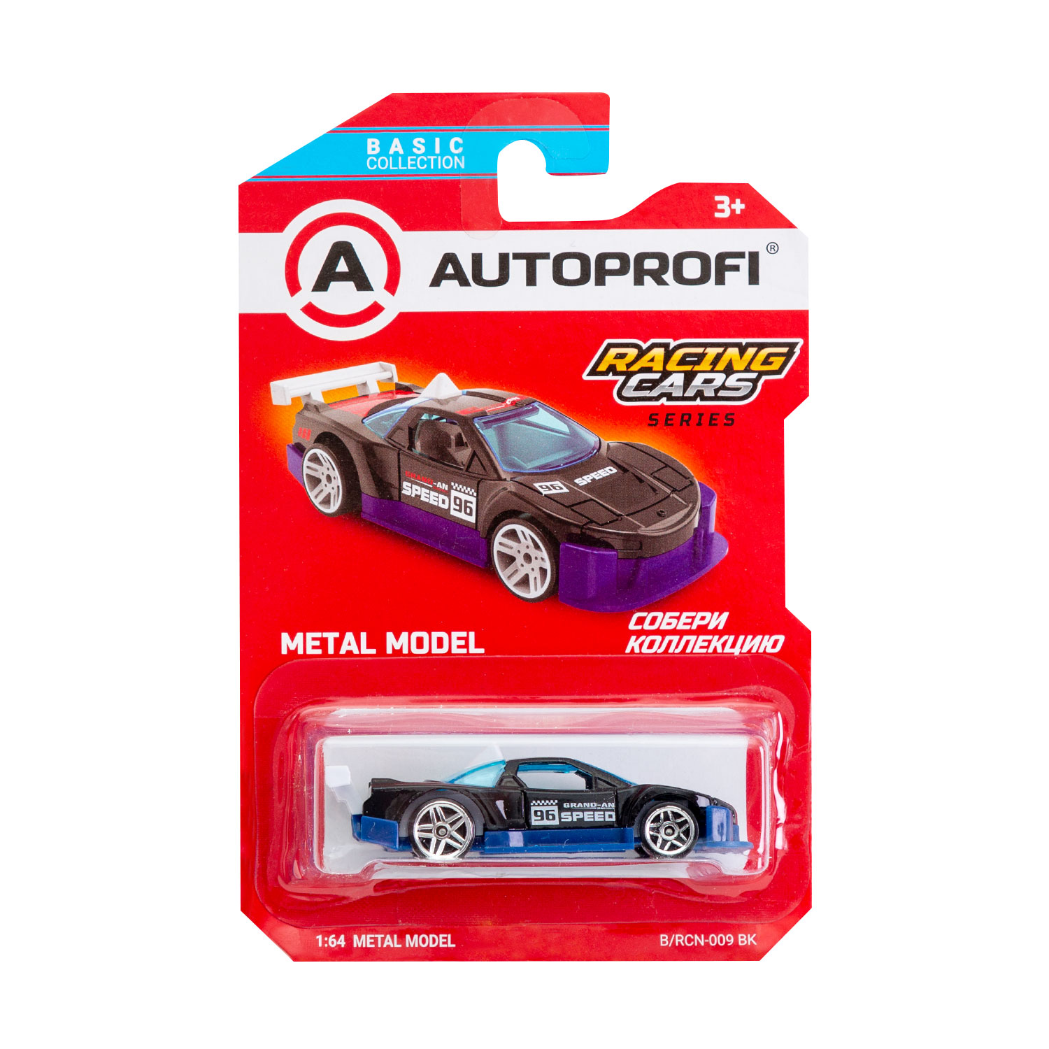 Машинка коллекционная 1:64 Autoprofi Basic серии Racing CAR-BASIC-04-RCN в ассортименте CAR-BASIC-04-RCN - фото 10