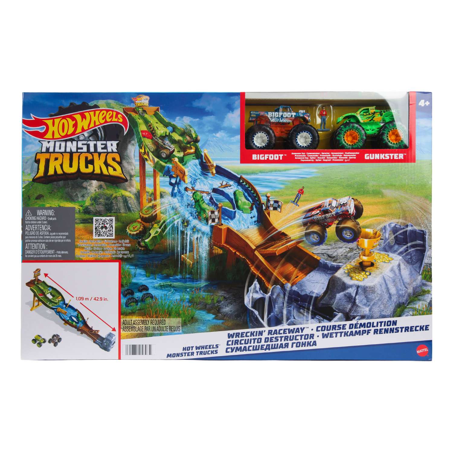 Набор игровой Hot Wheels Monster Trucks 2машинки HGV12 HGV12 - фото 1