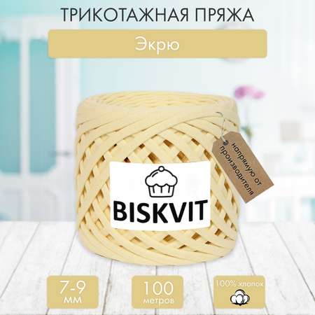 Трикотажная пряжа BISKVIT Экрю