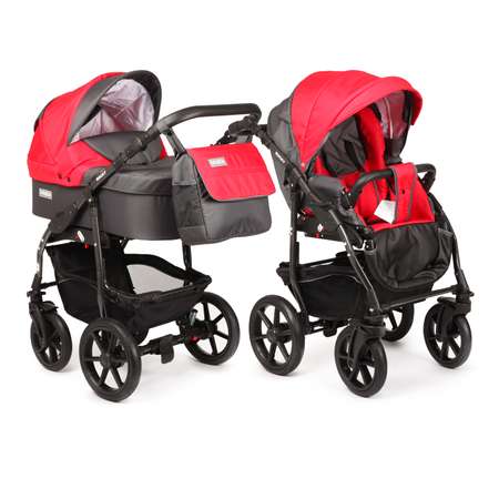 Коляска 2в1 Babyton Rocky Grey-Red