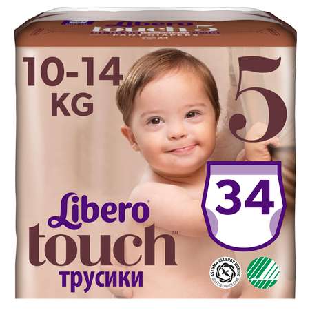 Подгузники-трусики Libero Touch 5 10-14кг 34шт