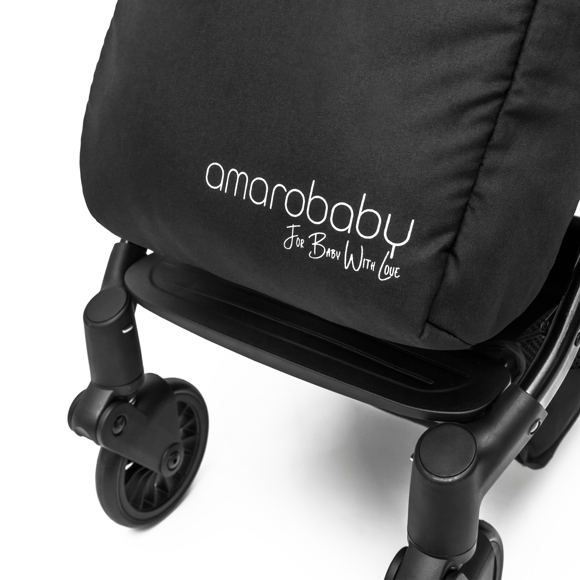 Прогулочная коляска AmaroBaby Voyager чёрный - фото 28