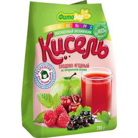 Кисель Фитодар Плодово-ягодный витаминизированный 200гр