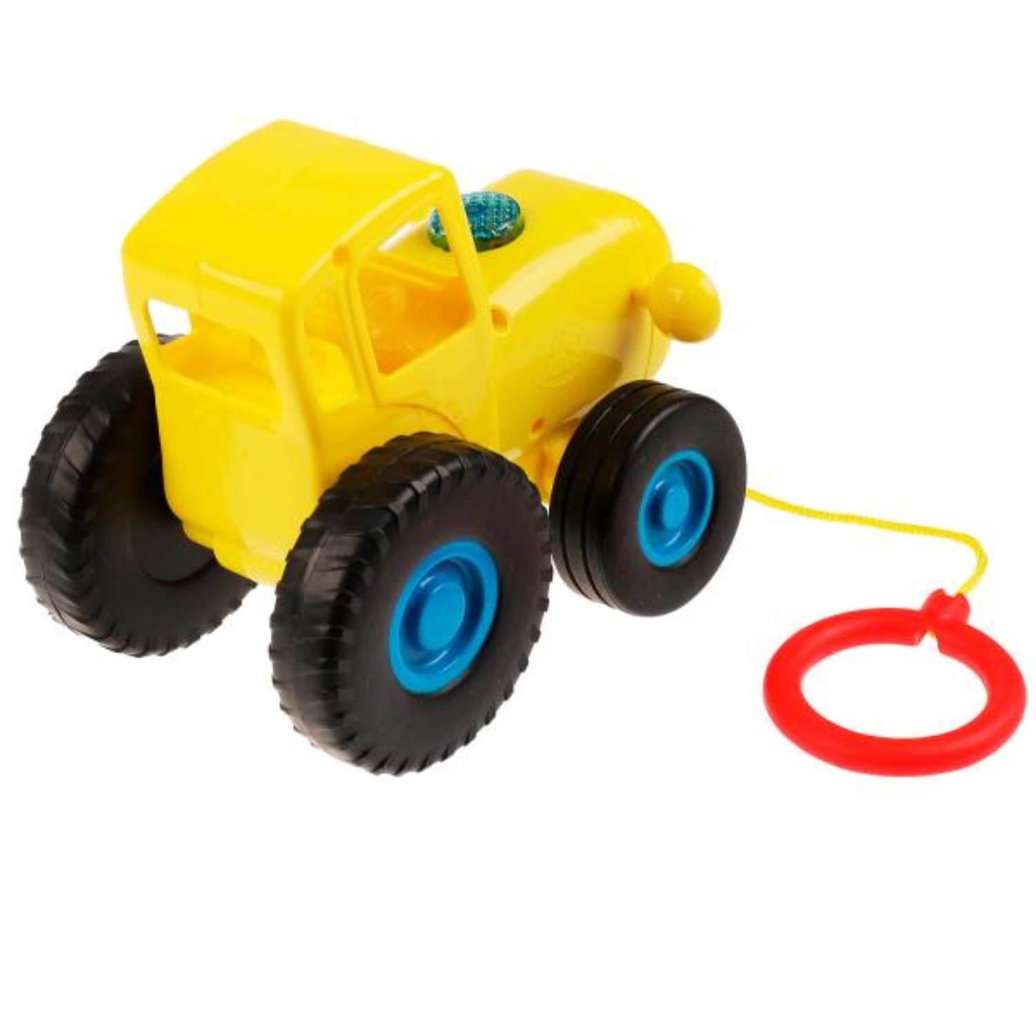 Музыкальная игрушка Zabiaka «Синий Трактор. Каталка» 30 песен загадок и звуков цвет желтый - фото 3