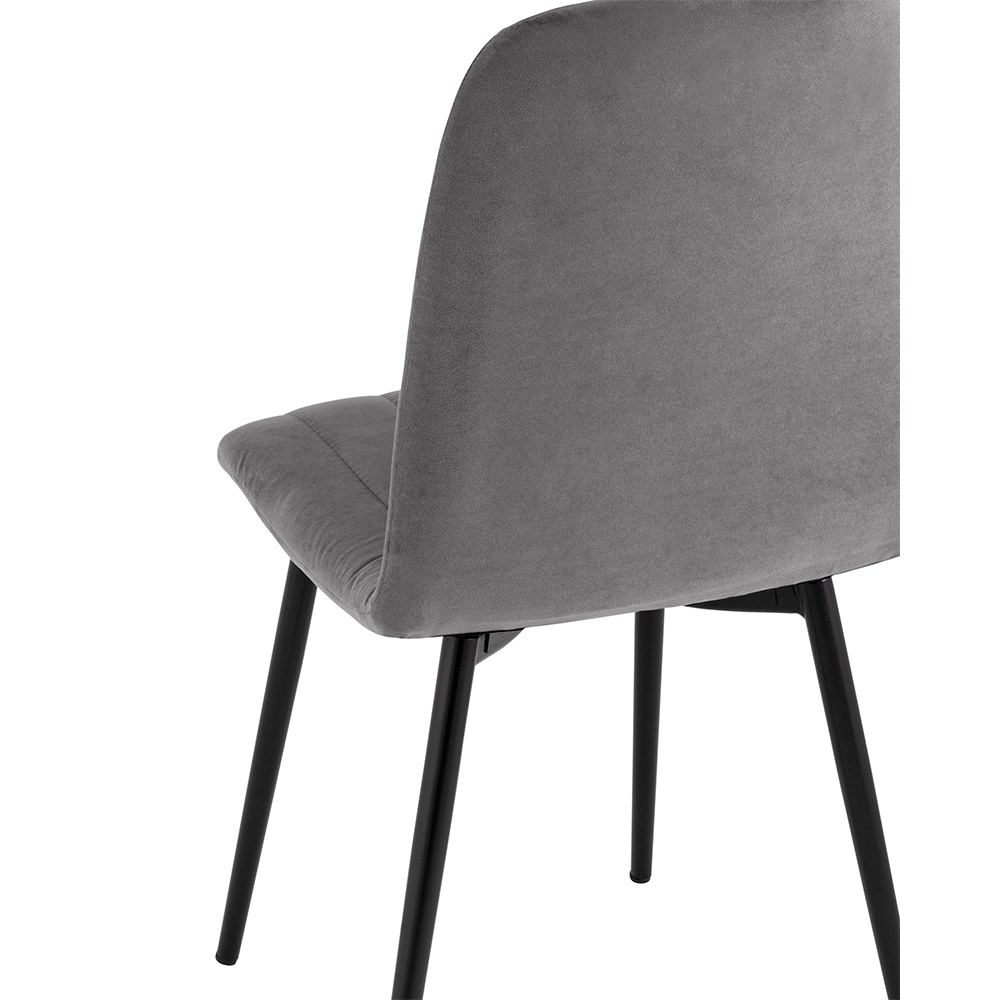 Комплект стульев Фабрикант 4 шт Easy велюр тёмно-серый - фото 10